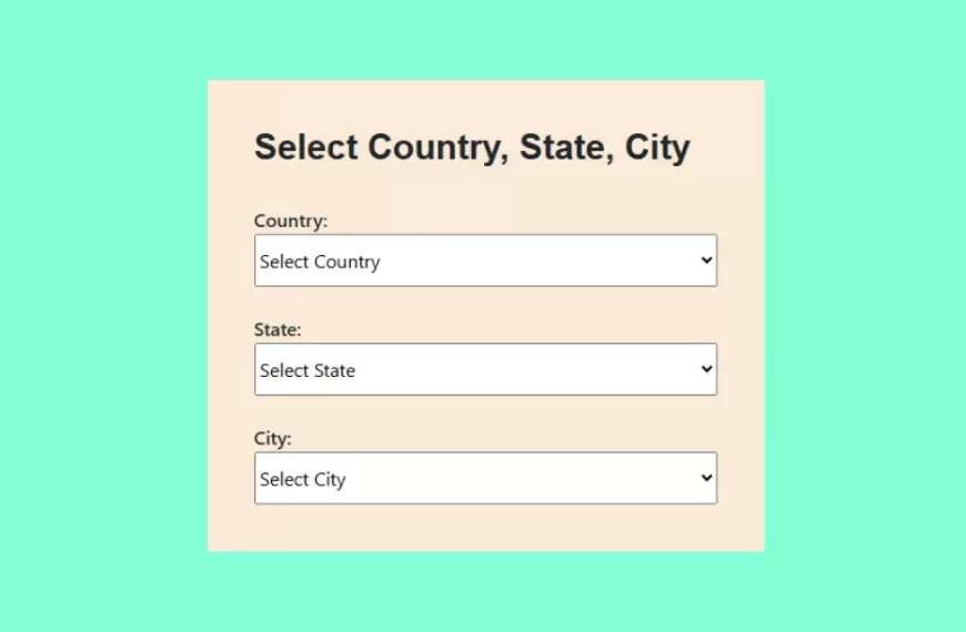 Select Country City in PHP