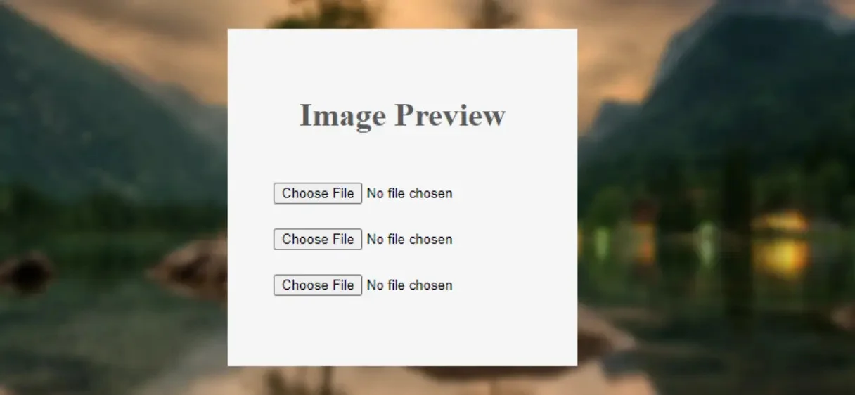 Building a Dynamic Image Preview with HTML, CSS, and JavaScript