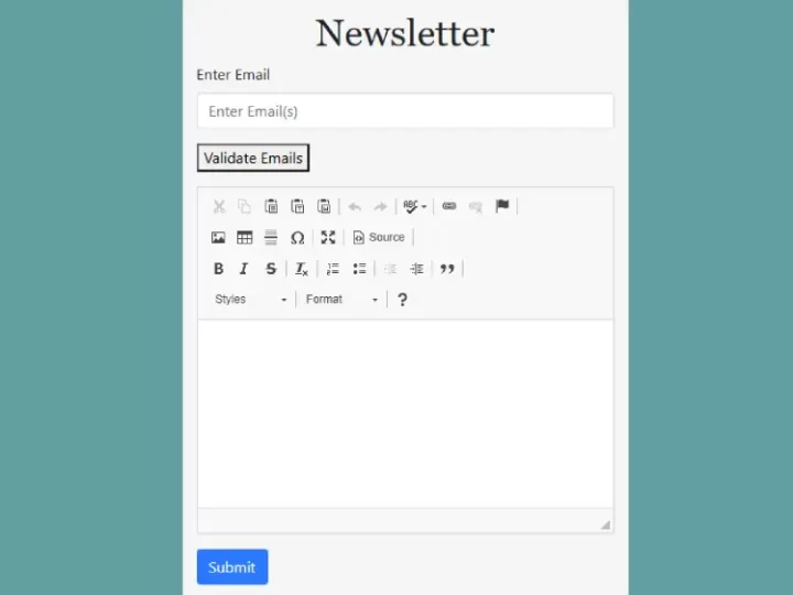 Creating an Effective Newsletter Subscription Form with Email Validation