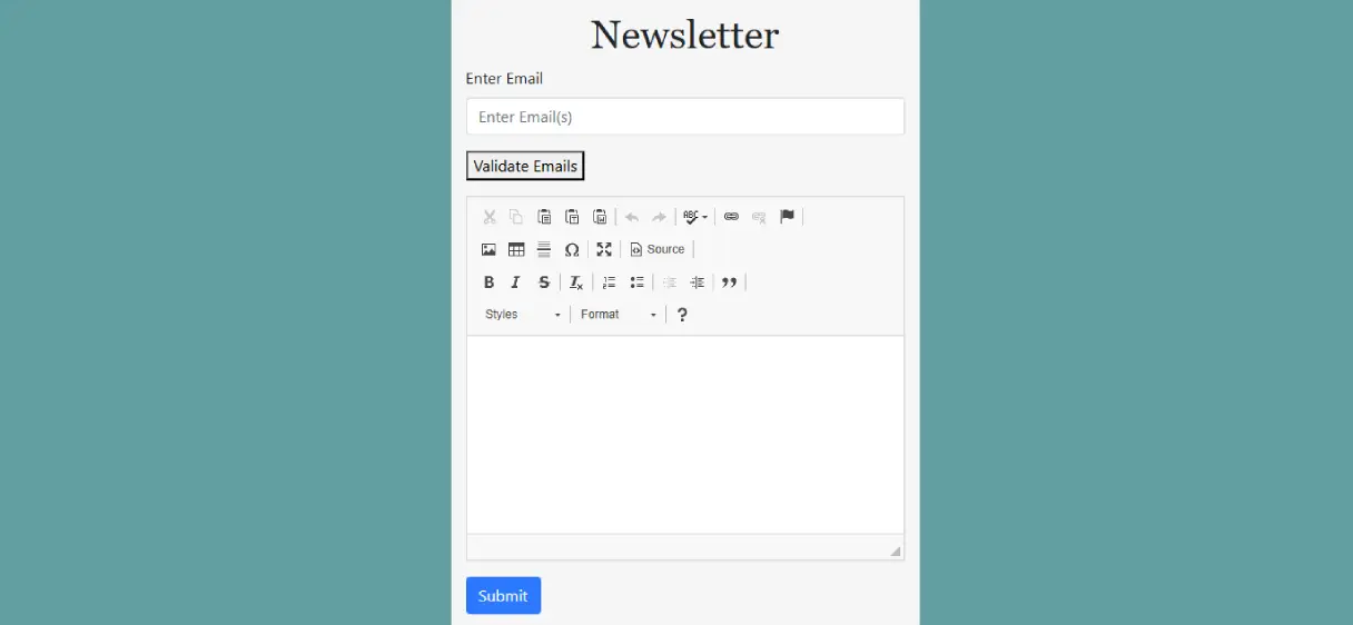 Creating an Effective Newsletter Subscription Form with Email Validation