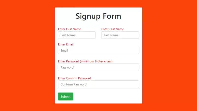 Form Validation