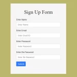 Sign Up Form