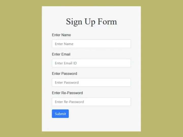 Complete Sign-Up Form Using PHP, Bootstrap, and jQuery