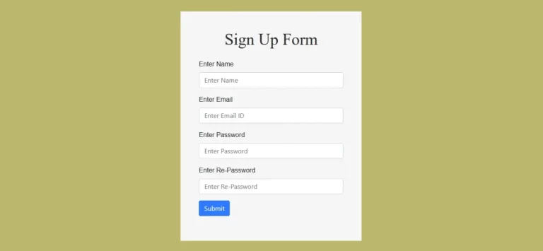 Sign Up Form