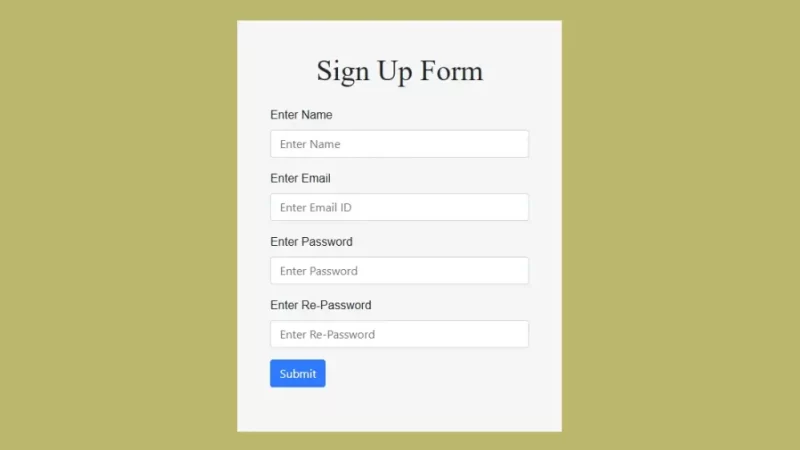 Complete Sign-Up Form Using PHP, Bootstrap, and jQuery