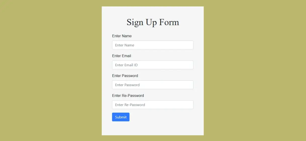 Complete Sign-Up Form Using PHP, Bootstrap, and jQuery