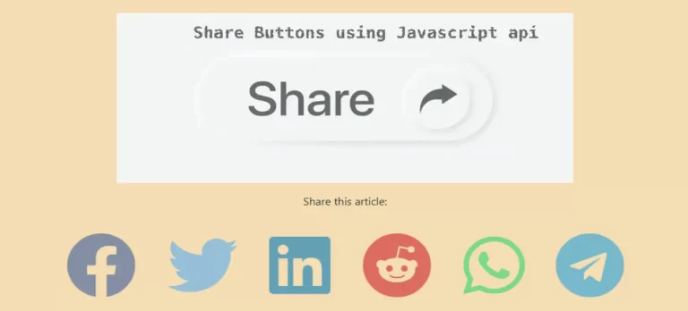 Social media share buttons