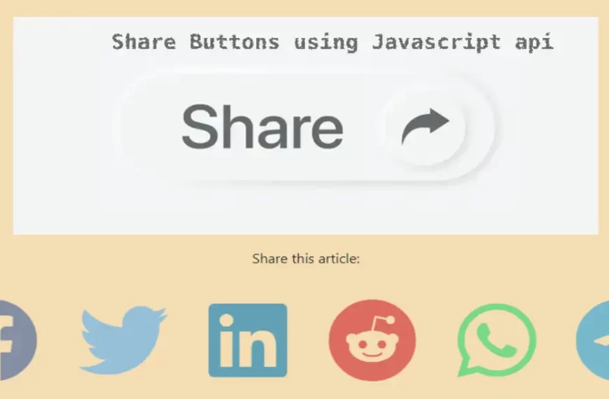 Social media share buttons