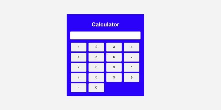 Javascript calculator tutorial