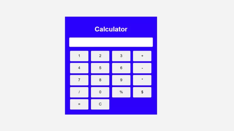 Build a Simple Calculator with JavaScript