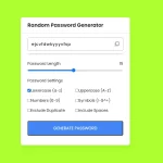 Random Password Generator in JavaScript