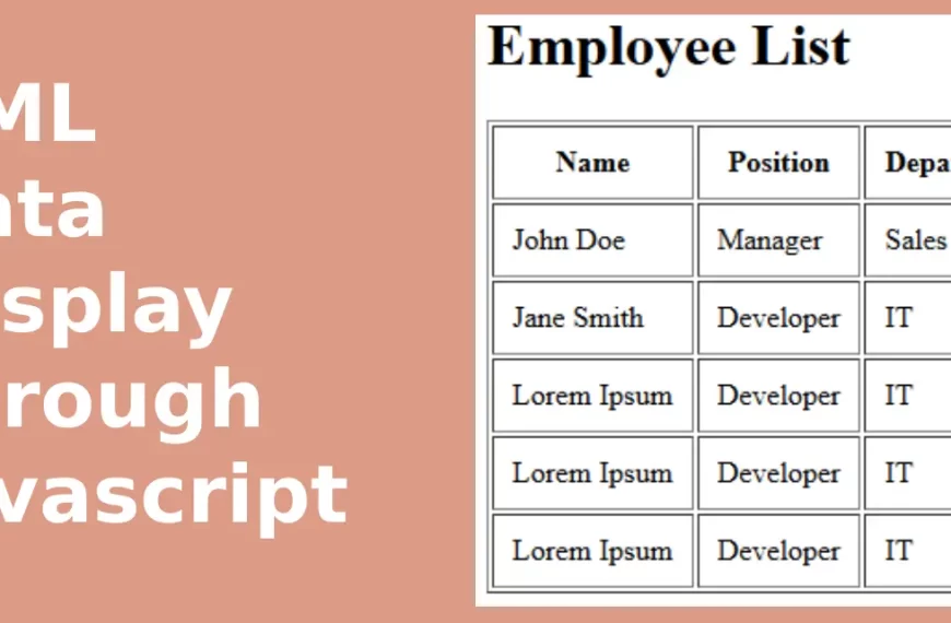 Xml Data Display