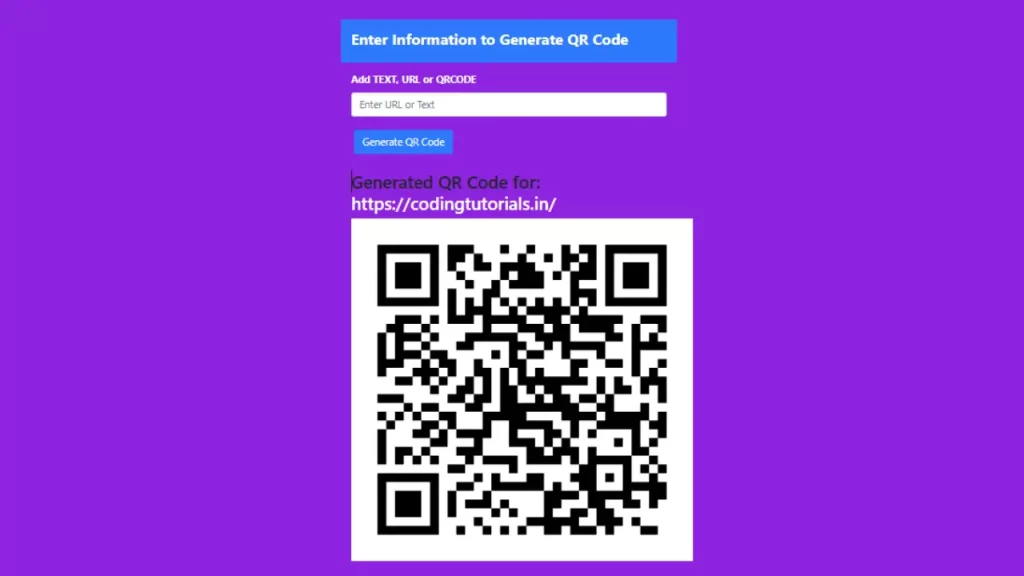 Dynamic QR Code