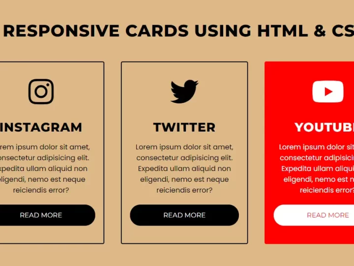 Creating a Responsive Social Media Card Design Using HTML and CSS