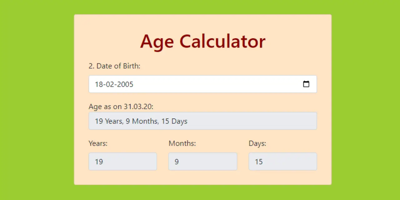 Age Calculator