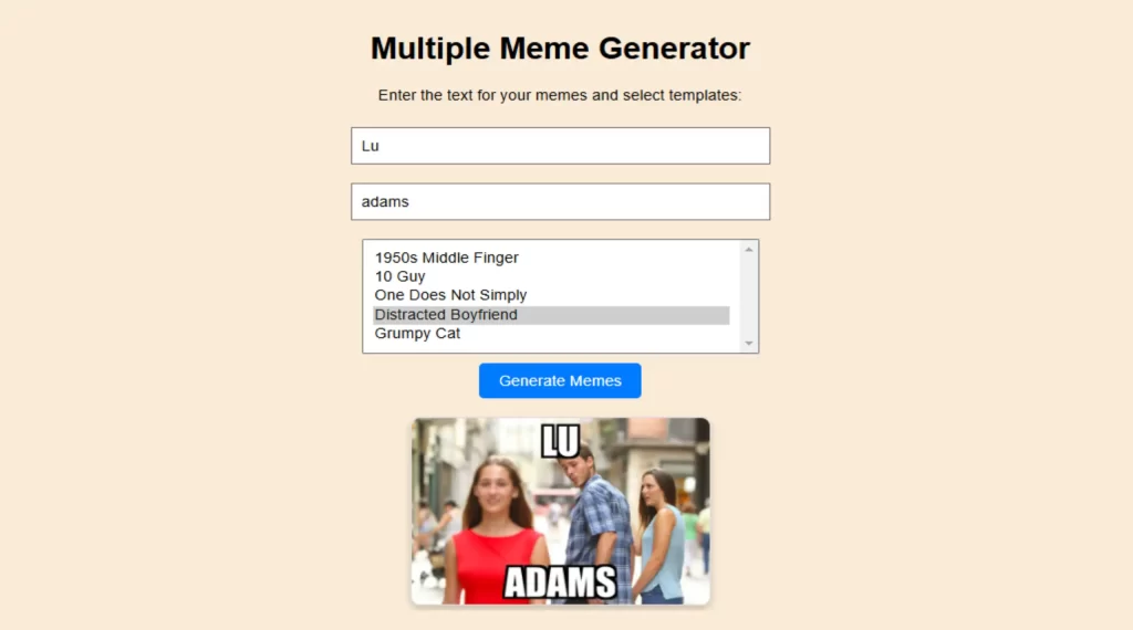 Multiple Meme Generator